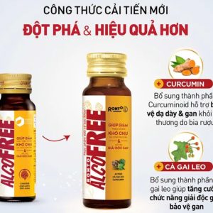 Nước uống giải rượu, thải độc gan Alcofree